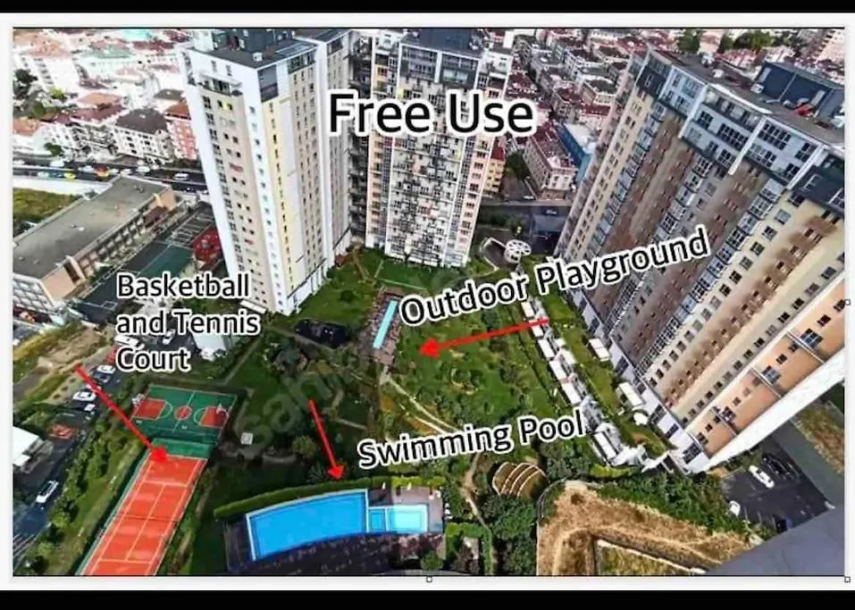 Appartamento Acik Havuz Ve Deniz Manzarasi Sunan Site Ev Provincia di Provincia di Istanbul